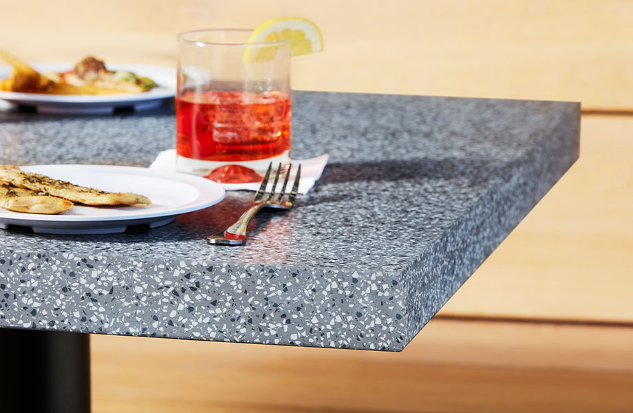 Graphite Argento Terrazzo