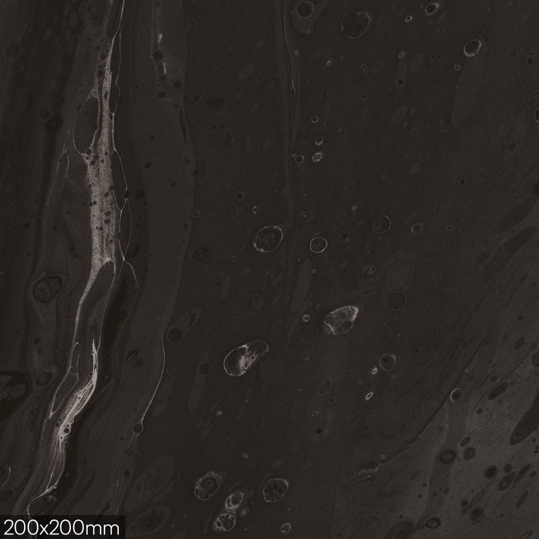 Black Painted Marble