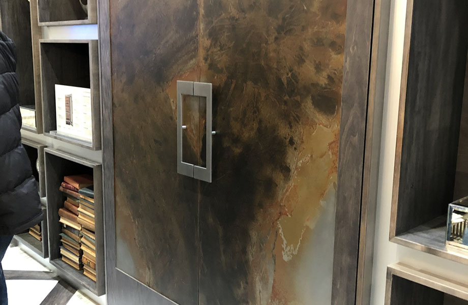 Warm metals, like Tuscan Bronze, made an appearance at Dacor during KBIS 2019