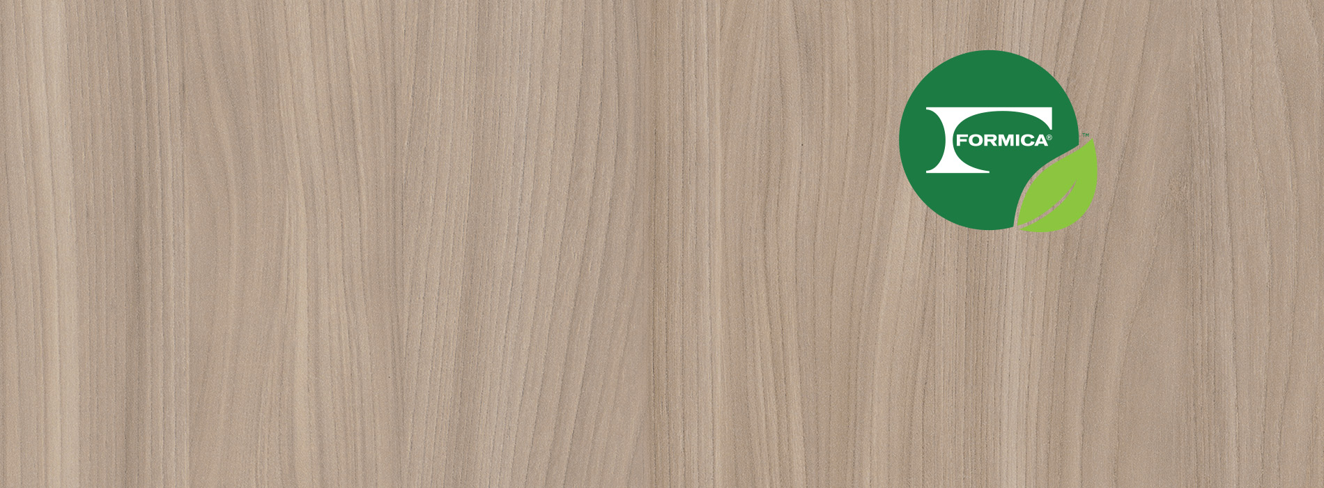Formica Laminate Woodgrain and Carbon Neutral by 2030 Logo