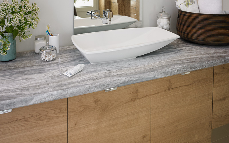 Bathroom counter vanity 9302 Fantasy Marble 180fx