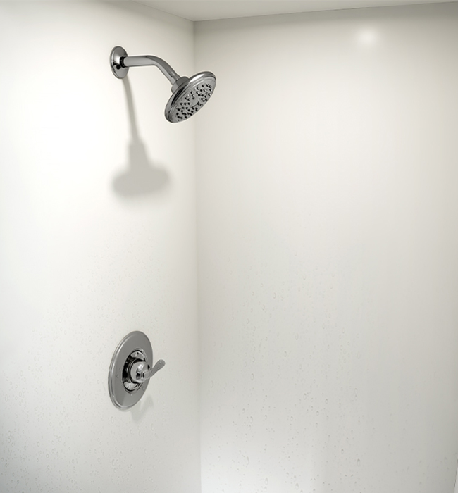Shower head 102 Arctic Formica Solid Surfacing
