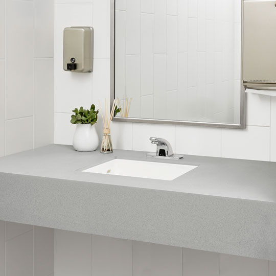 00415 Luna Steel sink countertop