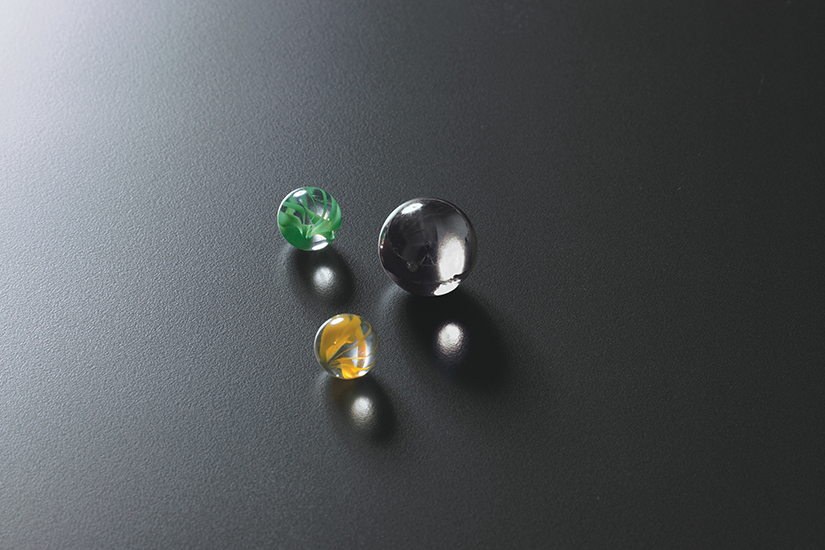 Matte texture with marbles