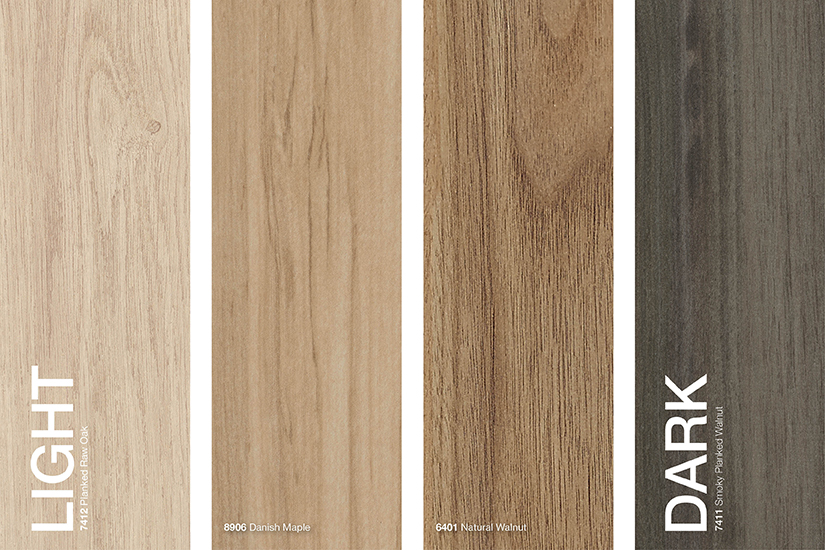 Formica® Brand Woodgrains Laminates colours