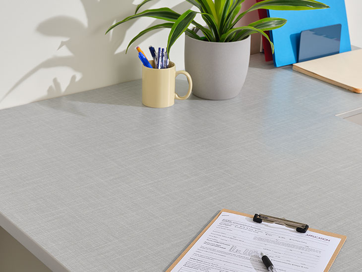 6129 Gray Fabric desk