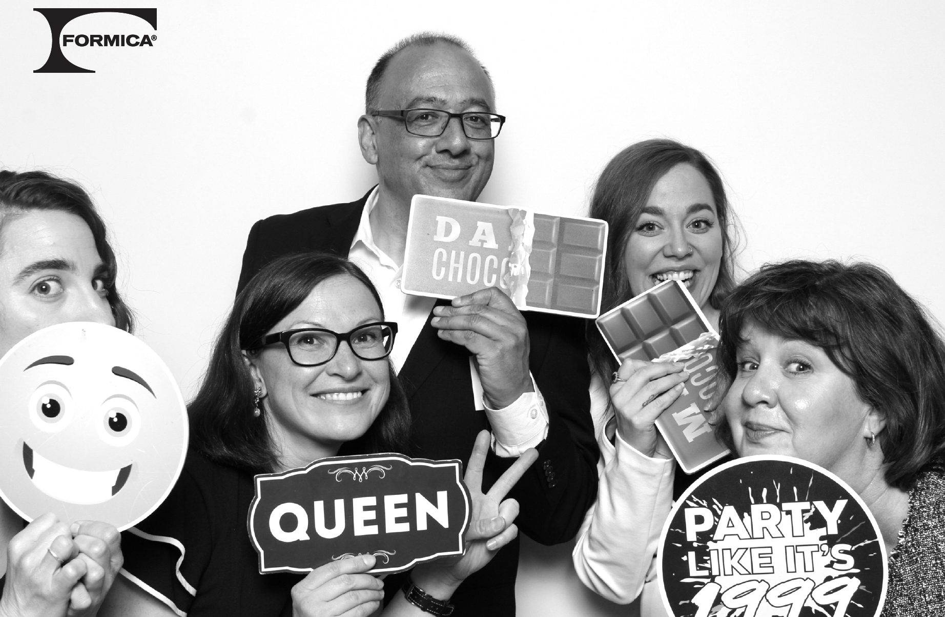 The Official Formica Canada Inc. Launch Evening in Toronto - Marketing and Sales Team at photobooth