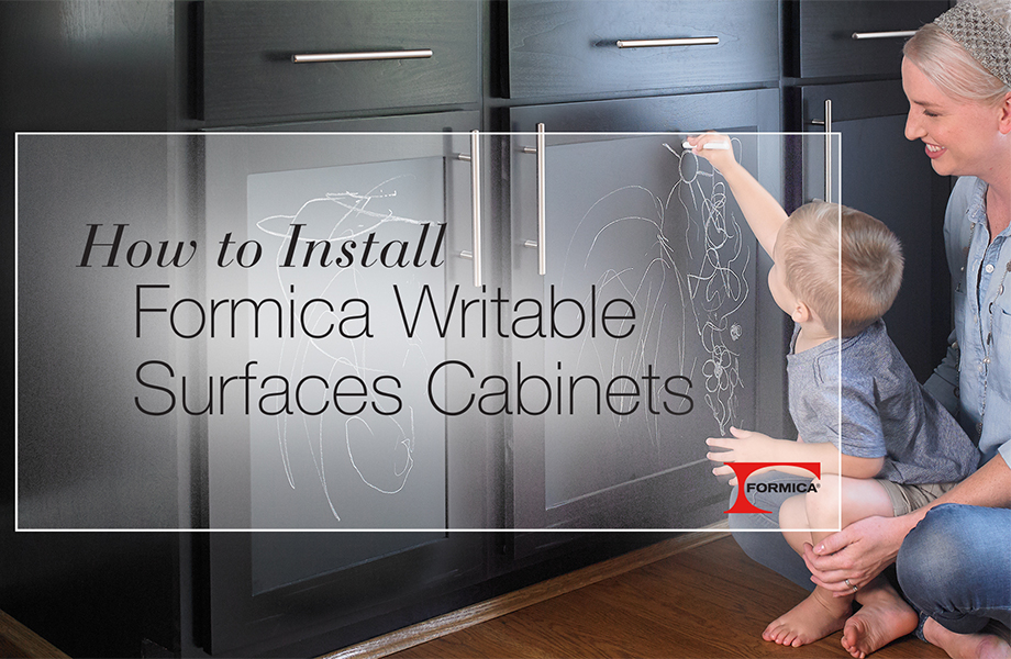 DIY Formica® Writable Surface Cabinets