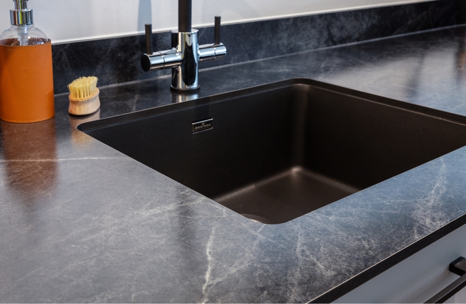 Custom Formica Aria® Worktops for a New Residential Building in London