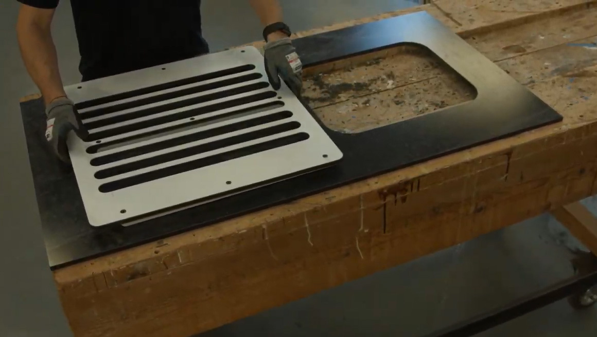 Adding drainage grooves