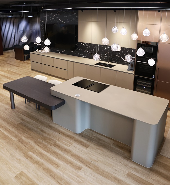 Kitchen Table using FENIX material in Formica Hong Kong