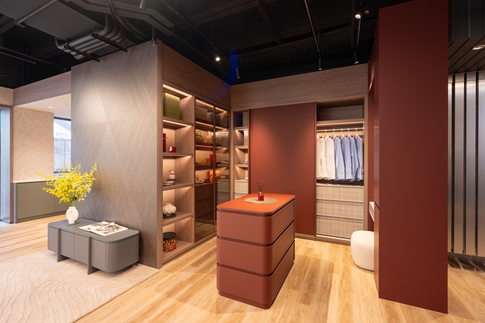 Wardrobe Area in Formica Hong Kong Showroom