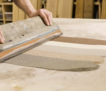 The Making of Layered Sand Cover 350x300