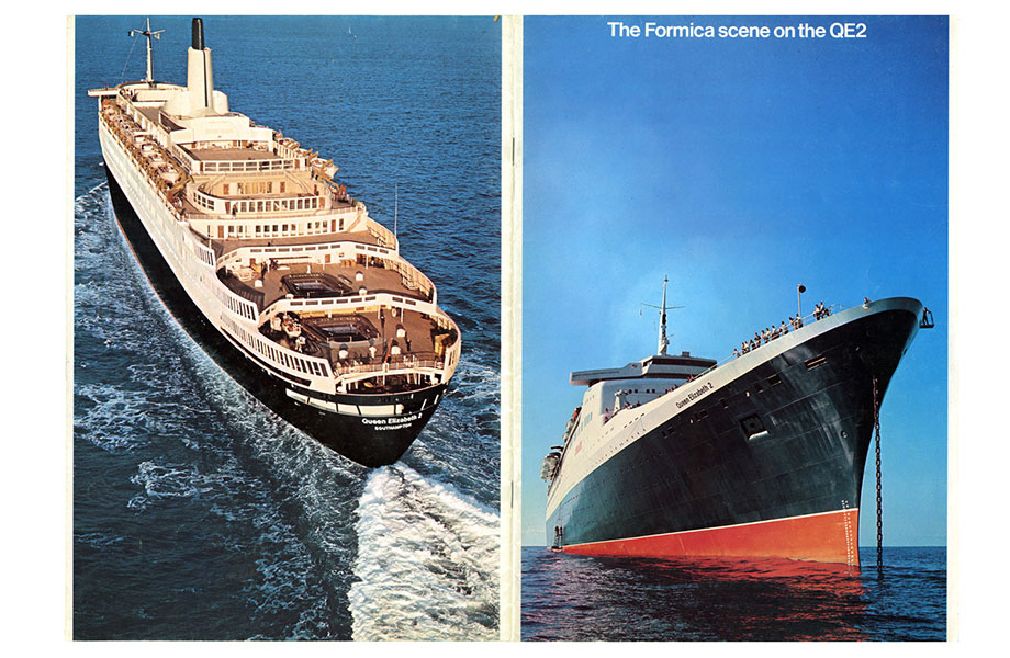 Formica laminate used on ocean liners