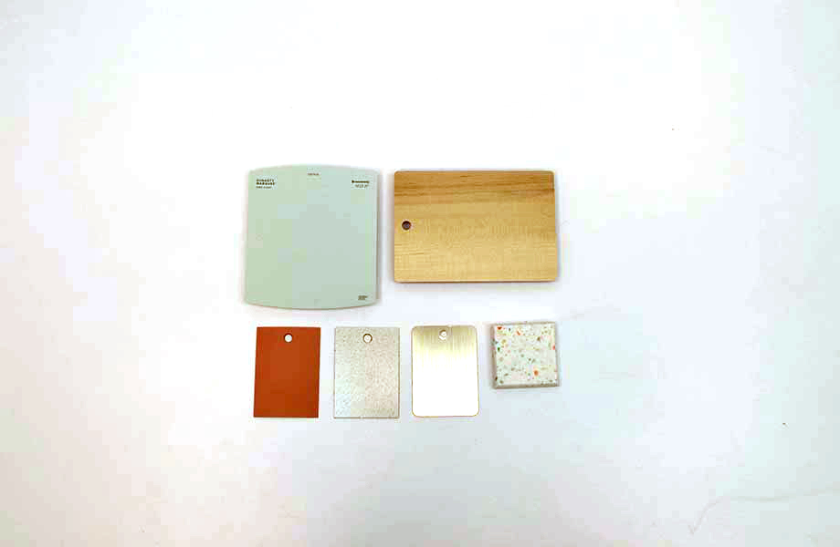Paint and laminate samples palette