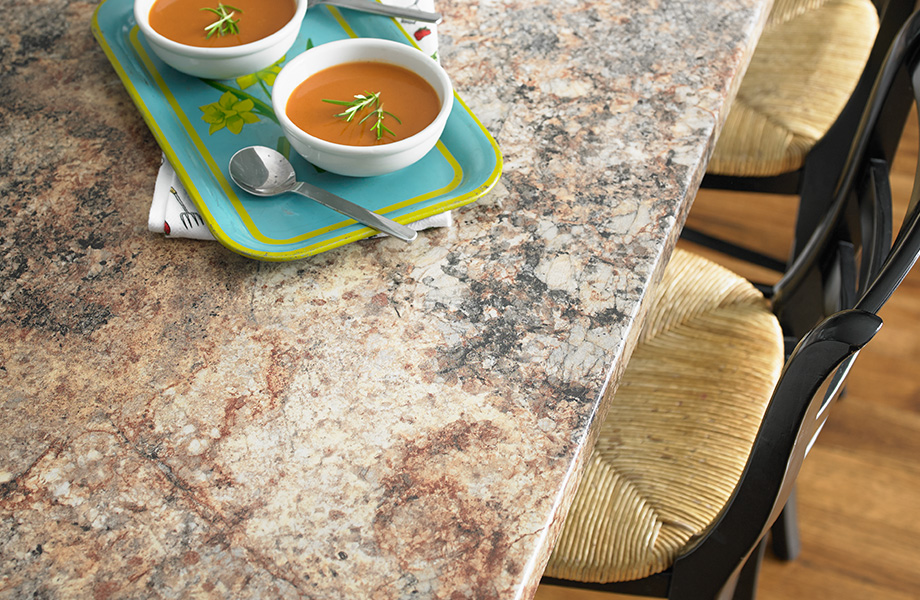 Mascarello is a stunning and dramatic stone found in limited supply in Espirito Santo, Brazil. This collection of three distinct patterns presents the story of the mountains as told through chapters of the indigenous minerals. Golden Mascarello and Antique Mascarello contain the rich, vibrant gold tones of the original granite, while Crema Mascarello was designed as a subtle complement with grey, brown and off-white hues.
