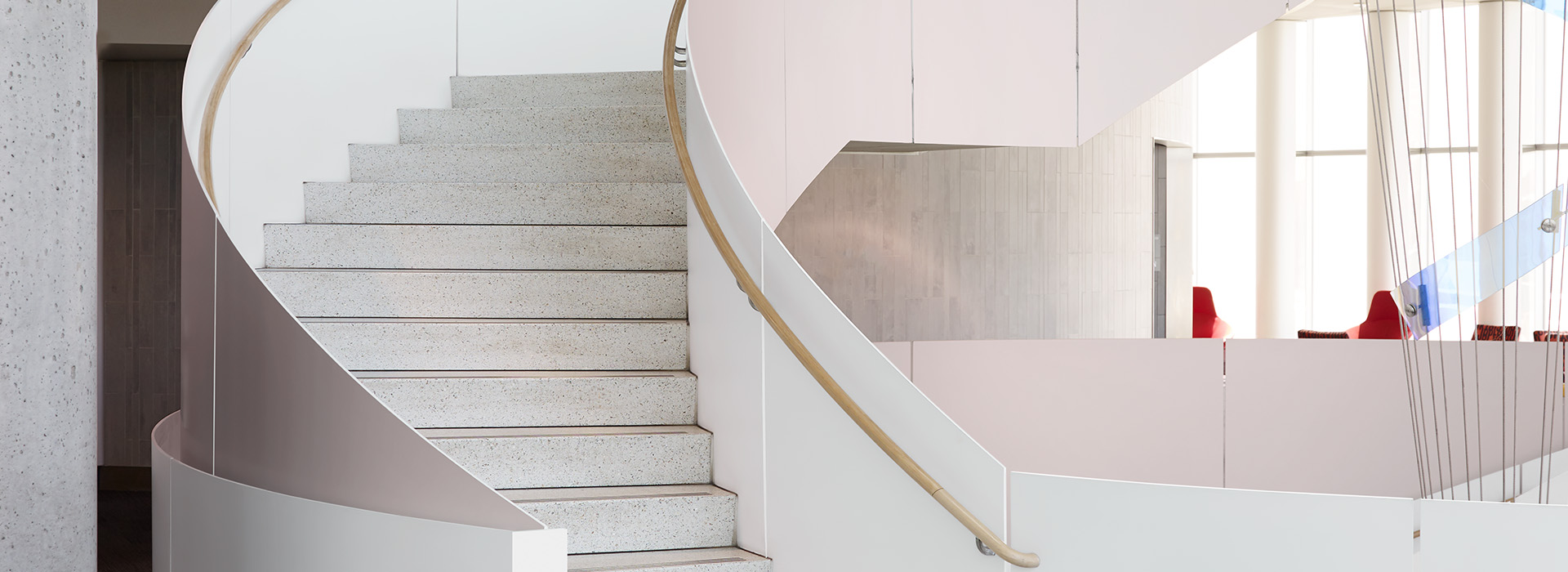 Spiral staircase M8545 Matte Rose Gold DecoMetal