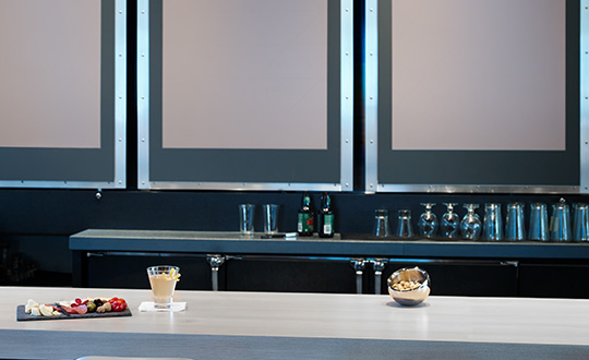 Bar back wall M8550 Rose Gold Labyrinth DecoMetal