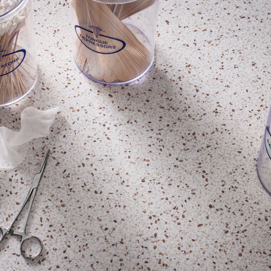 00742 Bianco Terrazzo kitchen countertop