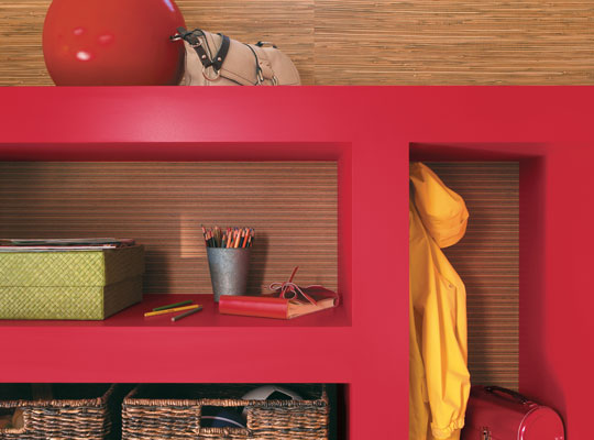 spectrum red color core book shelf