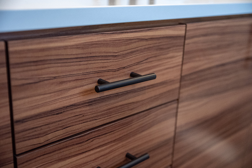 Oiled Olivewood MKE Residential Bathroom