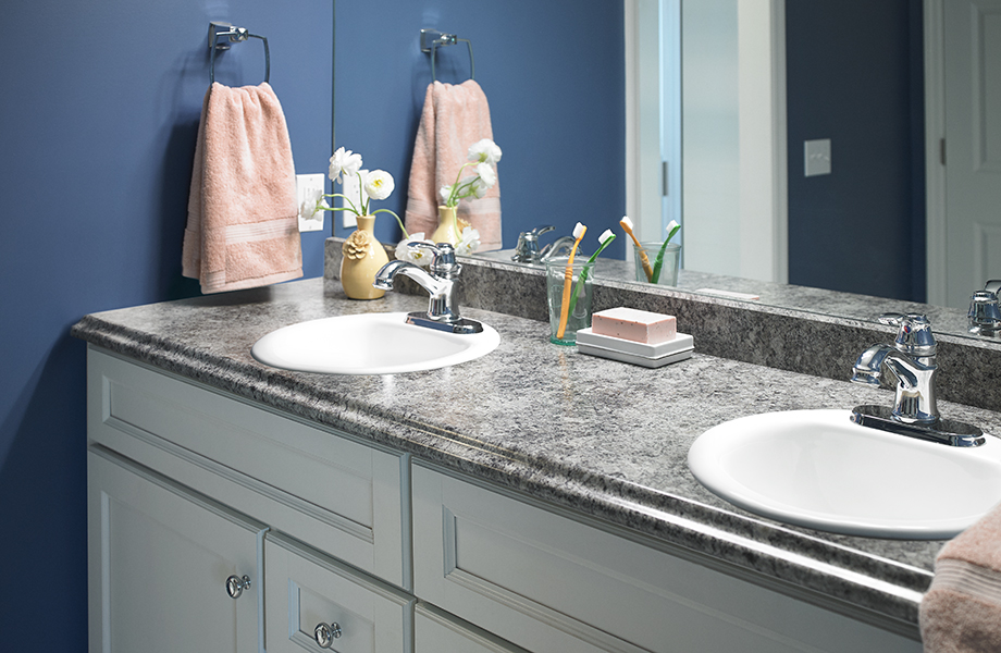 Perlato Granite bathroom vanity