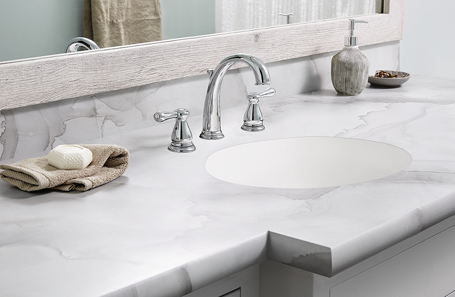 Cubierta de baño de laminado Watercolor Porcelain