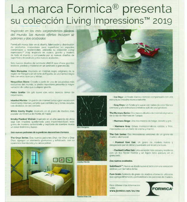 Living Impressions 2019 Periódico El Universal