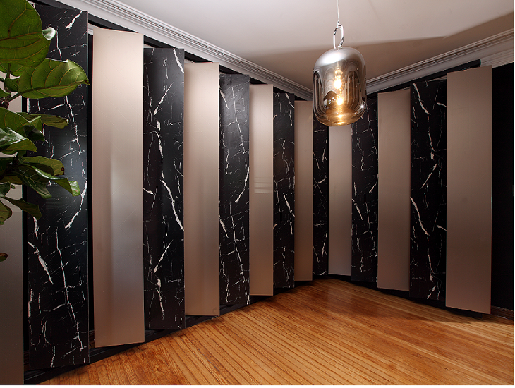 Nero Marquina + Matte Bronze Labyrinth
