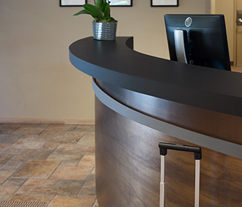 Reception desk M8547 Oxibronze DecoMetal