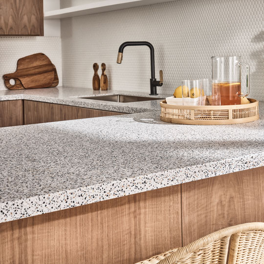 00412 Dalmata Terrazzo Matrix kitchen countertop