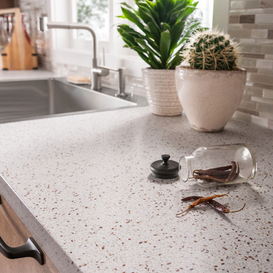 00742 Bianco Terrazzo kitchen countertop