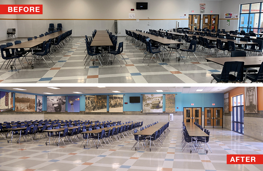 Llano HS Before and After