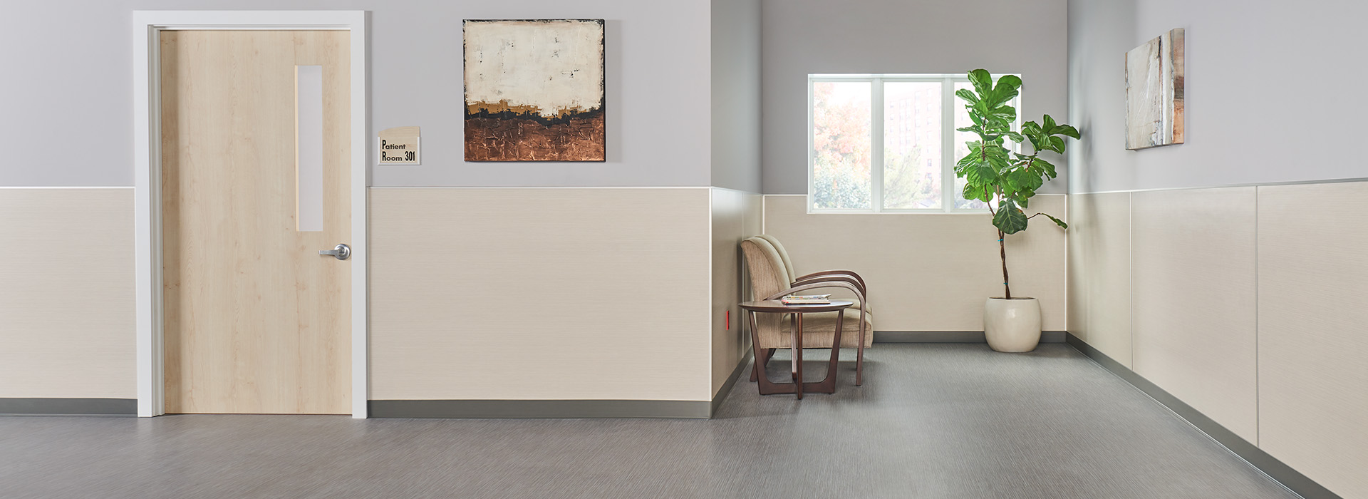 Hospital hallway 8826 Neutral Twill HardStop