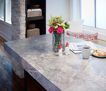 Colorful flowers with danish and coffee 7405 Istanbul Marble 180fx