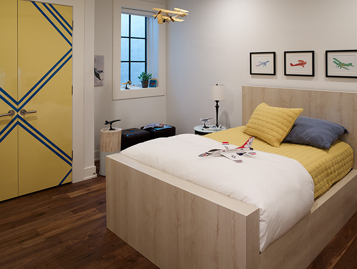 PlankedRawOak Bed
