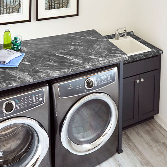 stormy night granite laundry room countertop