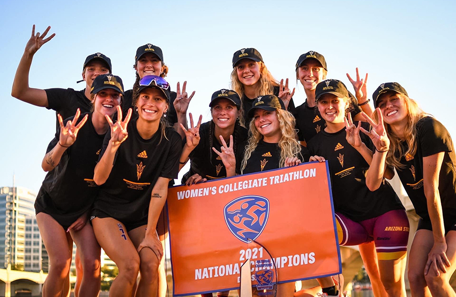 A team celebrating a championship season