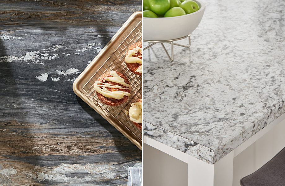 Formica laminate surfaces showing the Etchings texture