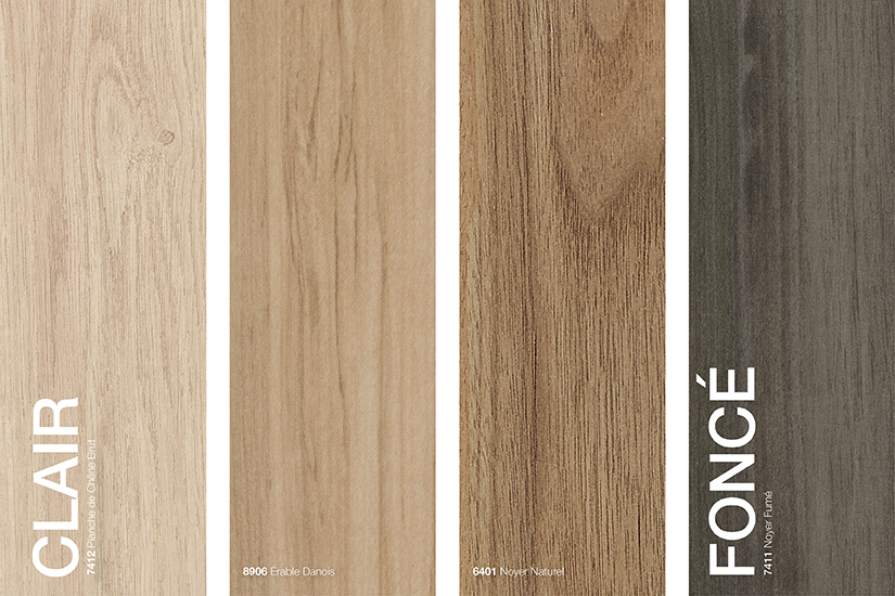 Stratifiés de marque Formica® grains de bois couleurs