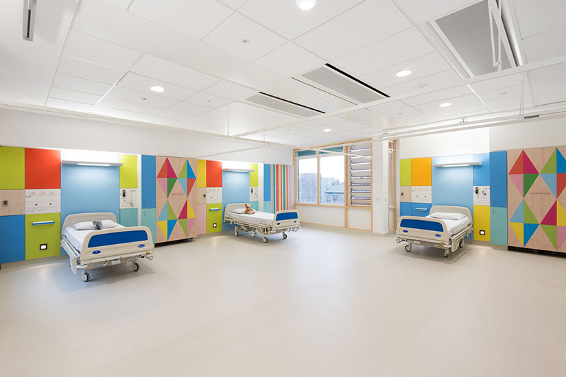 Acclaimed designer revamps children's hospital with Formica ® laminate