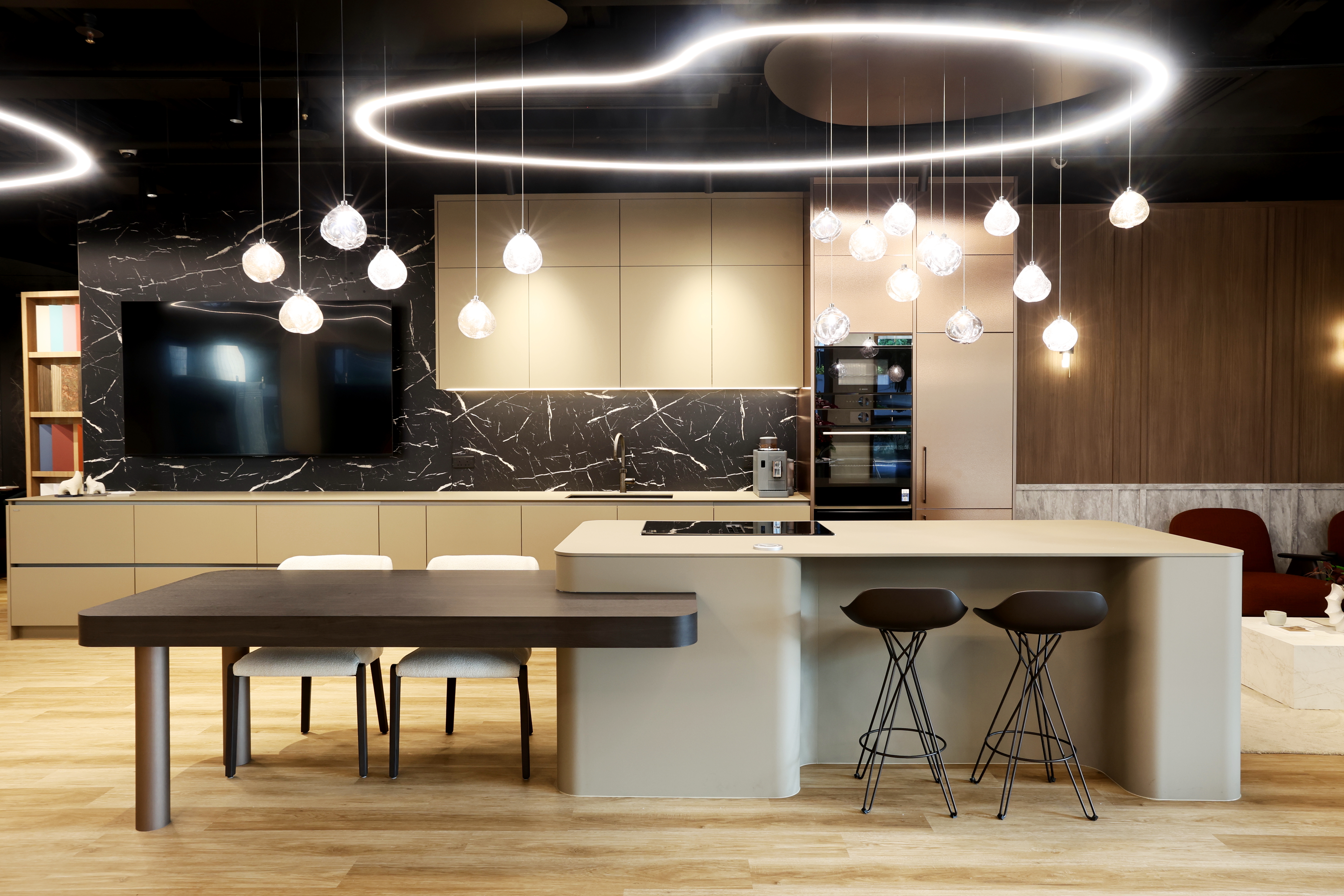 Open Kitchen Area at Formica Hong Kong Showroom