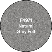 Textiles Gray Felt Swatch